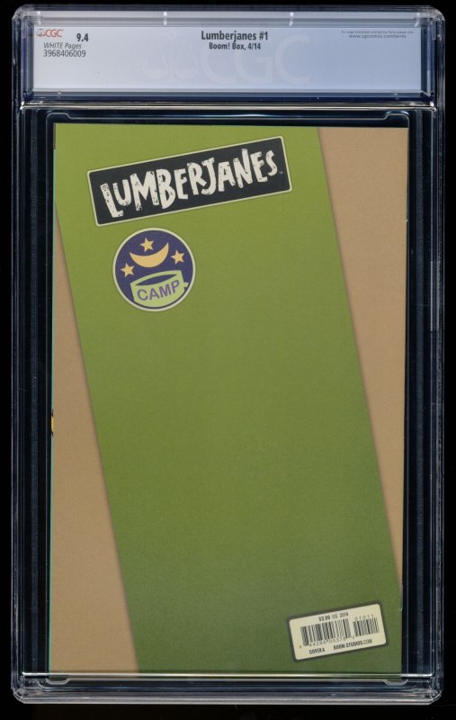 Lumberjanes #1 CGC NM 9.4 White Pages Boom Studios!