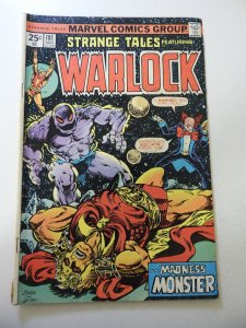 Strange Tales #181 (1975) VG- Condition moisture stains, 1/2 Spine Split