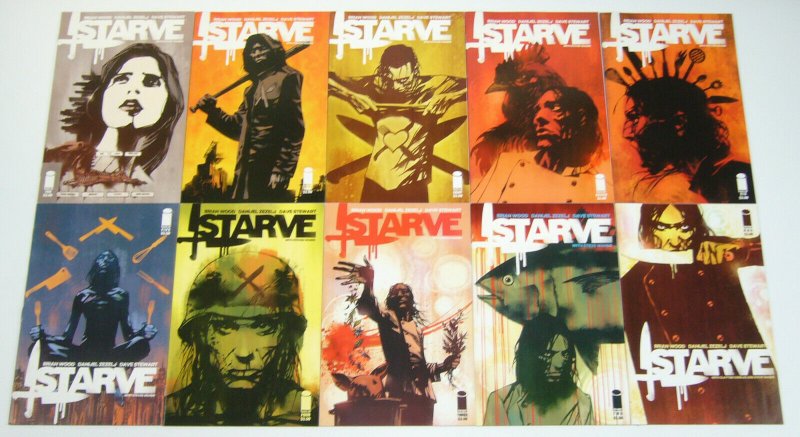 Starve #1-10 VF/NM complete series  brian wood  fight club meets master chef