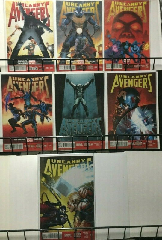 UNCANNY AVENGERS - MARVEL - 7 ISSUE LOT - 2013-14 VF+ Never Read