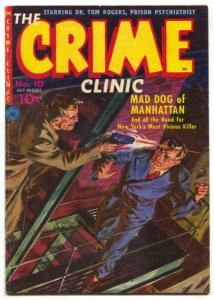 Crime Clinic #10 1951- Golden Age- Norman Saunders cover VG/F