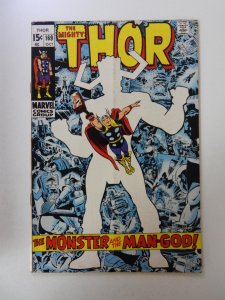 Thor #169 (1969) VG condition subscription crease