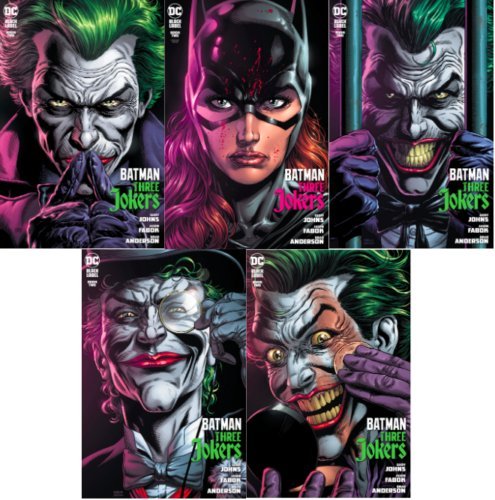 Batman Three Jokers #2 A B + Premium D E F  Fabok Set of 5 NM/NM+
