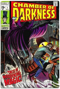 CHAMBER of DARKNESS #1 (Oct1969) 8.0VF Creepy Anthology! Stan Lee! J. Buscema!