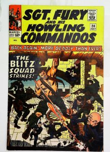 Sgt. Fury   #20, Fine- (Actual scan)