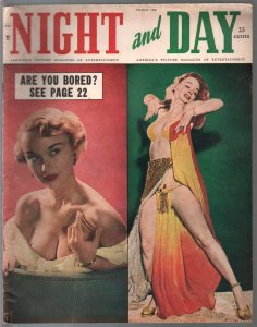 Laff  3/1950-showgirls-cheesecake-pin-ups-fishnet stockings-VG/FN