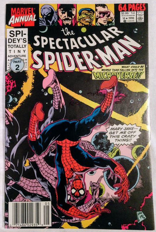 The Spectacular Spider-Man Annual #10 NEWSSTAND (VF+)(1990)