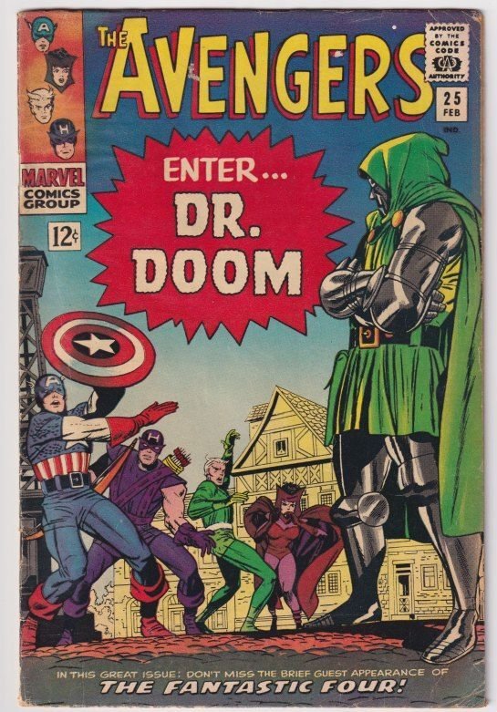 The Avengers #25 (1966) Classic Doctor Doom appearance!