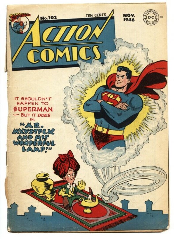 Action Comics #102 FRONT COVER and SUPERMAN STORY only