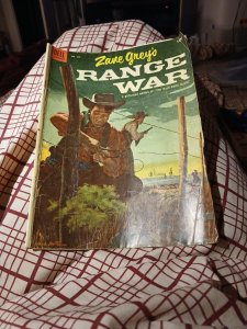 ZANE GREY / FOUR COLOR # 555 (DELL) (1954) RANGE WAR - AL MICALE art