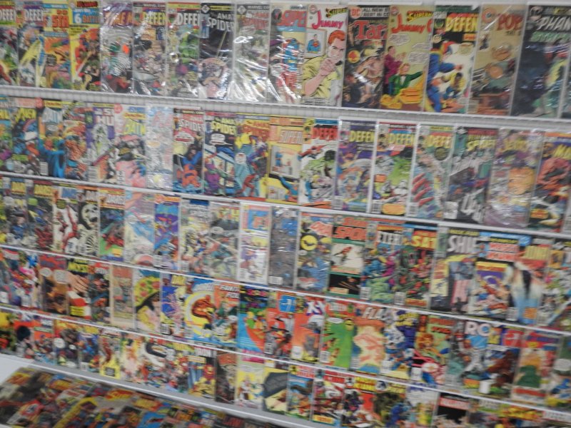 Huge Lot 140+ Silver Bronze Age Comics W/ Spider-man, Daredevil, Hulk+ See Descp