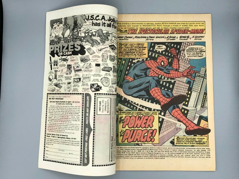 Spectacular Spider-Man #6 (1977) FN/VF - Early Morbius Appearance