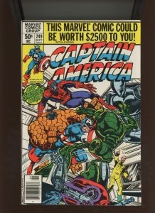 (1980) Captain America #249: BRONZE AGE! NEWSSTAND! WE COMBINE SHIPPING! (8.0)
