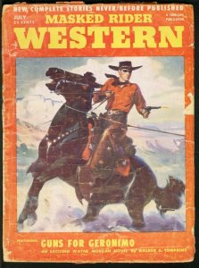 MASKED RIDER WESTERN 1952 JUL-THRILLING PULP G