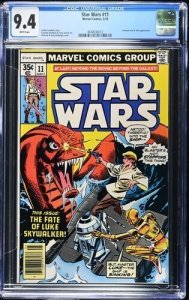 Star Wars #11 1978 Marvel Comics CGC 9.4 White Pages