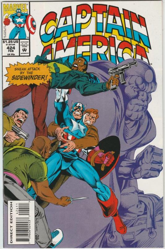 Captain America #424 (Feb-94) NM+ Super-High-Grade Captain America