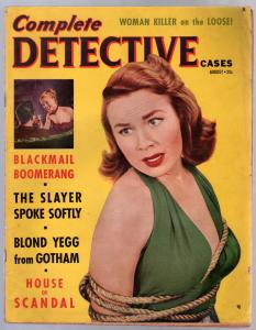 Complete Detective Cases August 1951-Atlas-exploitation-pulp thrills--VG