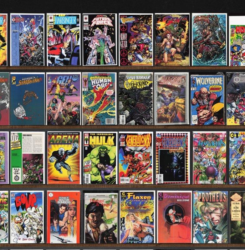 Huge Lot 150+ Comics with Harbinger, The H.A.R.D. Corps, The Malibu Sun & More!