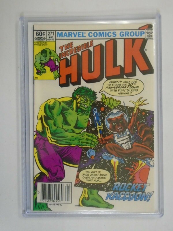 Incredible Hulk #271 2nd Appearance Rocket Raccoon 6.5 FN+ (1982 1st Series)