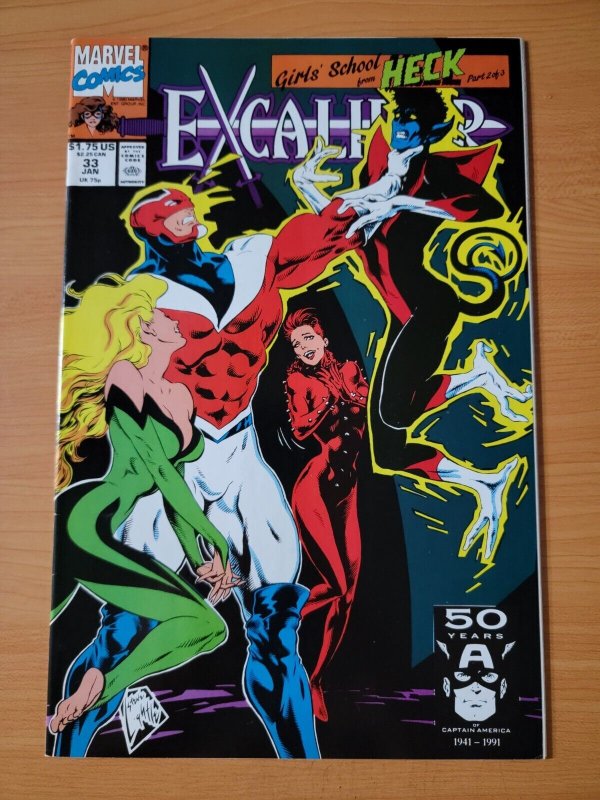 Excalibur #33 Direct Market Edition ~ NEAR MINT NM ~ 1991 DC Comics