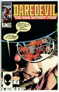 Daredevil #219 (1964) - 9.2 NM- *Badlands/Frank Miller Cover* 