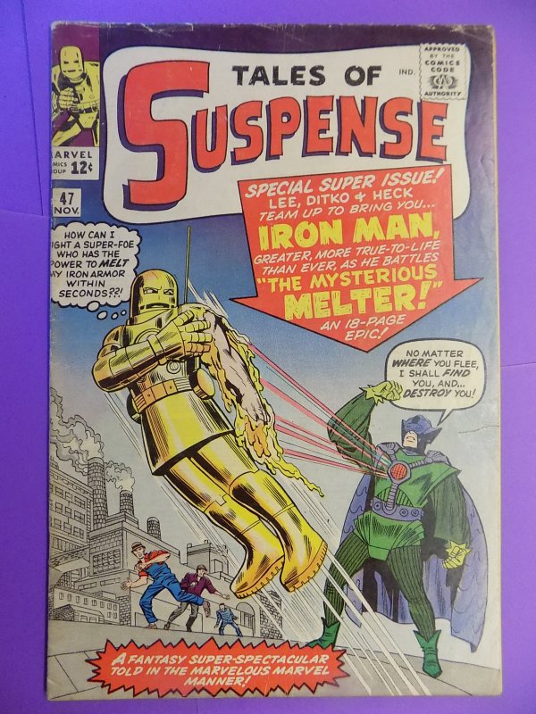 TALES OF SUSPENSE # 47 MARVEL IRON MAN SOLID MID GRADE FIRST MELTER 