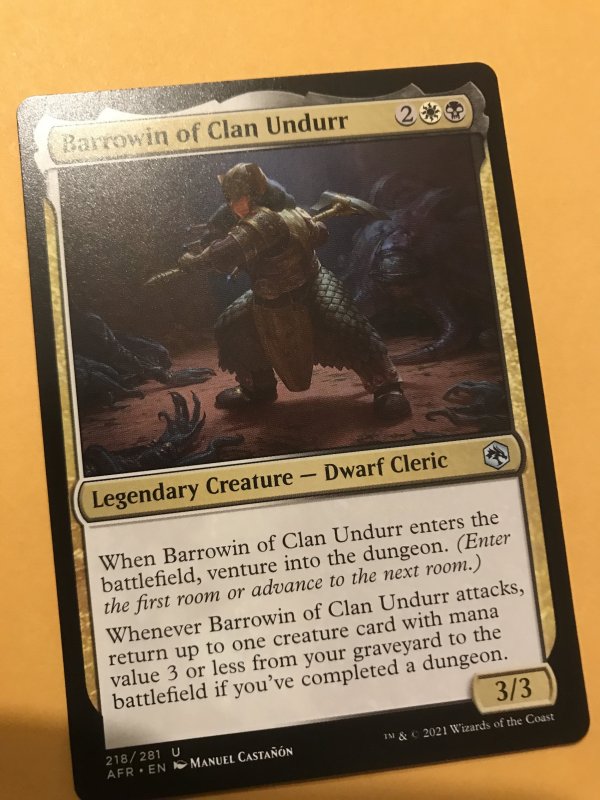 Barrowin of Clan Undur : Magic the Gathering MTG / Adventures in Forgotten Realm