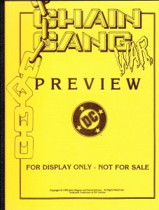 Chain Gang War Preview #1 VF/NM ; DC