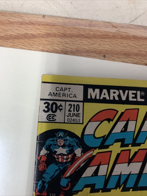 CAPTAIN AMERICA 210 JACK KIRBY DISNEY MCU FALCON(SAM WILSON) MARVEL COMICS 1977 