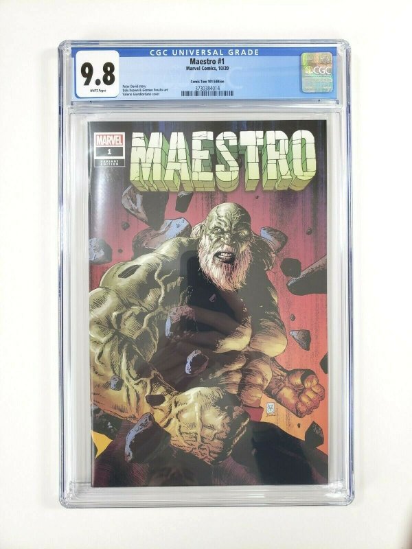 MAESTRO #1 Comic Tom Edition CGC Grade 9.8 Valerio Giandiordano Cover HULK