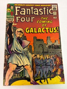 Fantastic Four #48 (1966) VG+ Condition 1st App of Silver Surfer! 1/2 in tear bc