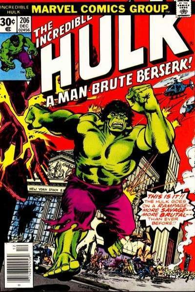 Incredible Hulk (1968 series)  #206, Fine (Stock photo)