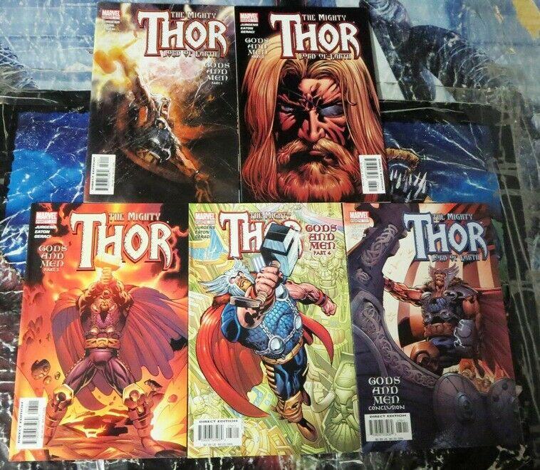 THOR 75-79 (577-581) Gods and Men 1-5 Jurgens!