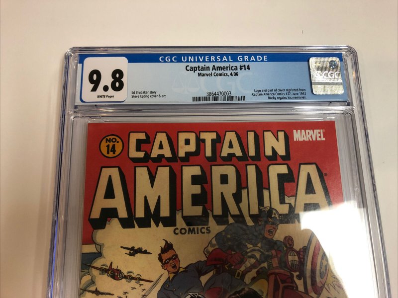 Captain America (2006) # 14 (CGC 9.8 WP) Bucky Regains Memory