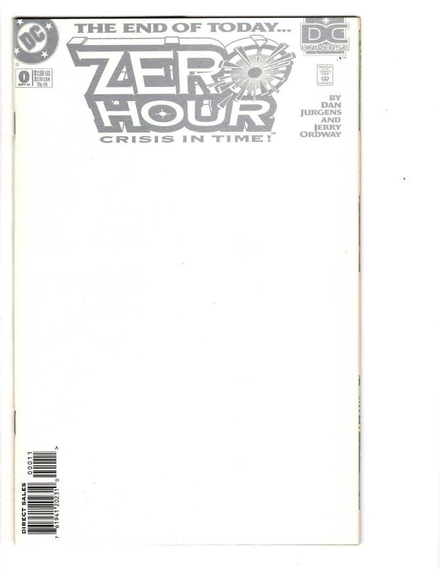 5 Zero Hour Crisis in Time DC Comic Books # 4 3 2 1 0 Superman JLA Batman CB1