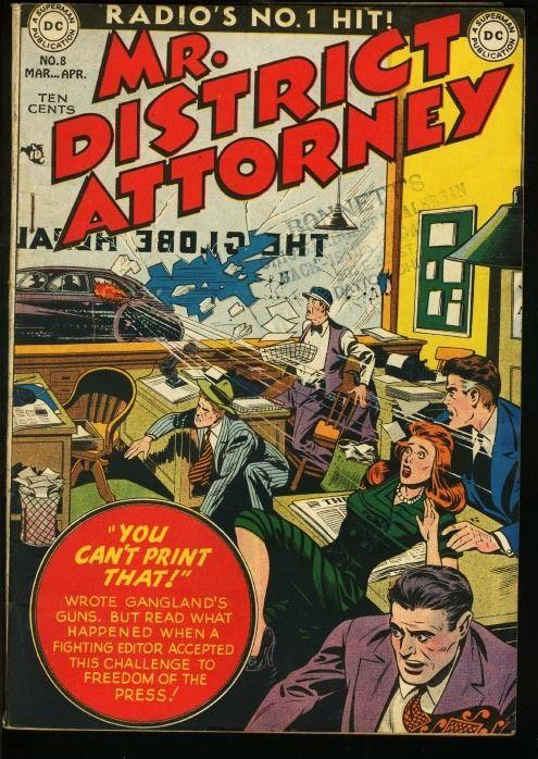 MR. DISTRICT ATTORNEY #8-DC PRE-CODE CRIME COMIC FN