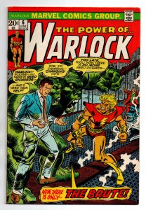 Warlock #6 - 1st appearance The Brute - 1973 - FN
