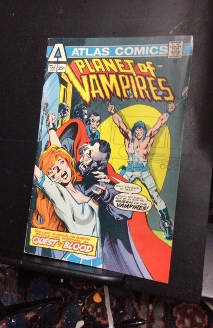 Planet of Vampires #2 (1975) Atlas! Vampire bondage cover High grade! VF/NM