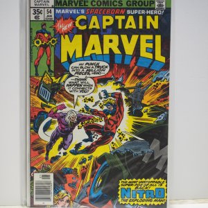 Captain Marvel #54 (1978) Near Mint. The Return of Nitro!