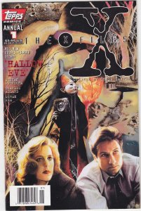 X-Files, The Annual #1 (Newsstand) VF ; Topps | David Duchovny Gillian Anderson