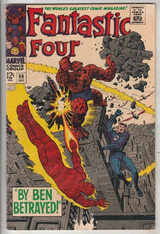 Fantastic Four #69 (Dec-67) FN/VF Mid-High-Grade Fantastic Four, Mr. Fantasti...