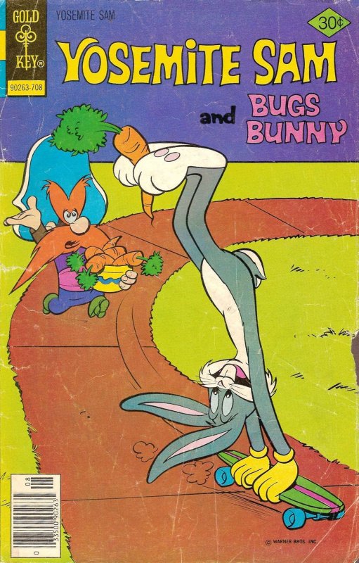 Yosemite Sam #46 VG ; Gold Key | low grade comic August 1977 Bugs Bunny
