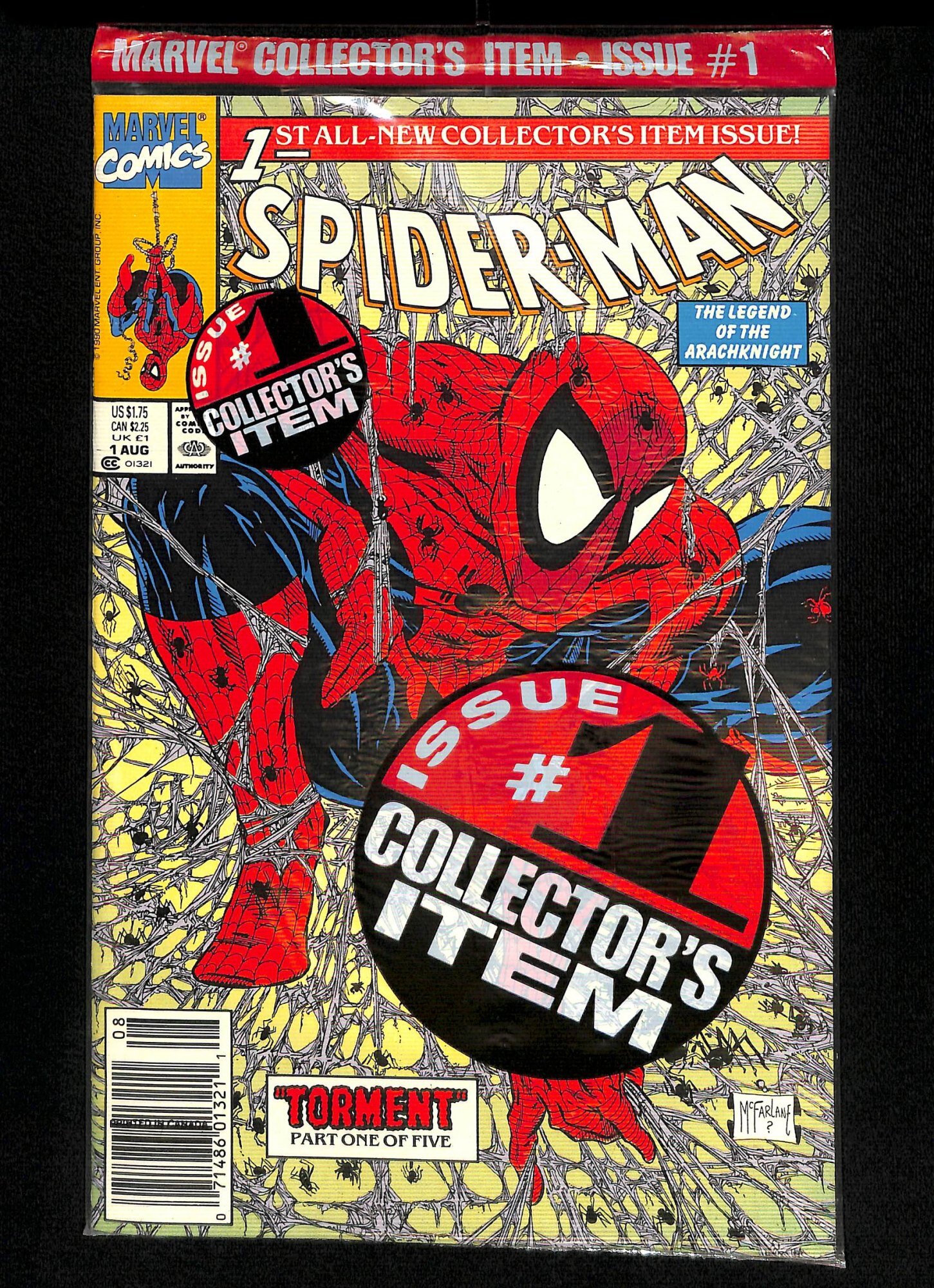 Spider-Man #1 Barcode,Polybagged Variant | Comic Books - Modern Age ...