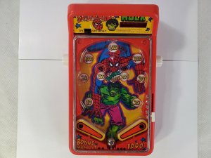 Vintage SPIDERMAN  HULK  Pinball game Mini Toy 1979 RARE