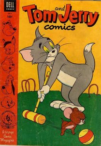 Tom And Jerry Comics #108 VG ; Dell | low grade comic July 1953 Croquet