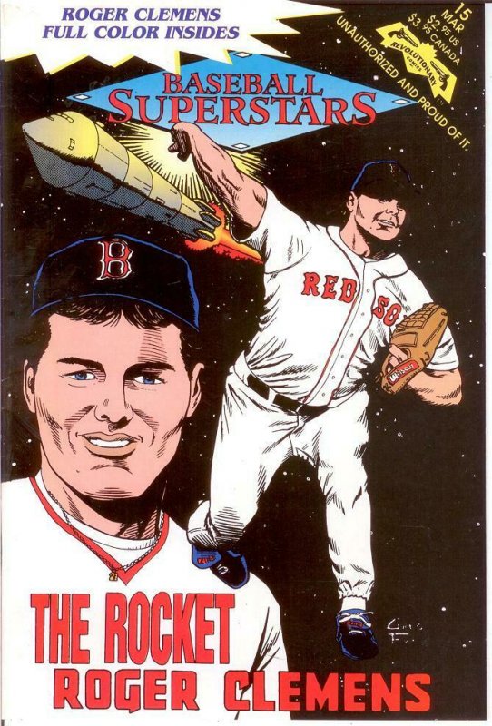 BASEBALL SUPERSTARS COMICS 15 Roger Clemens