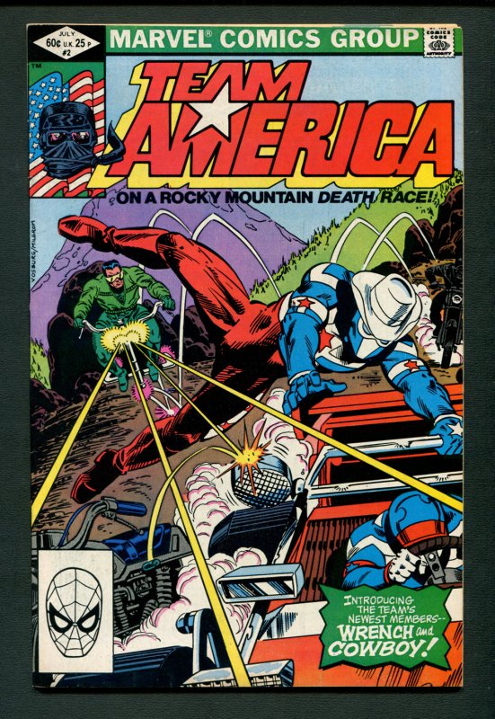 Team America #2  #5  #10  #11 (SET)  VFN+  / Ghost Rider / 1982