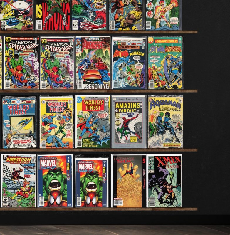 Huge Lot 140+ Comics with Fantastic Four, Marvel Super Heroes, Gunfire & More!