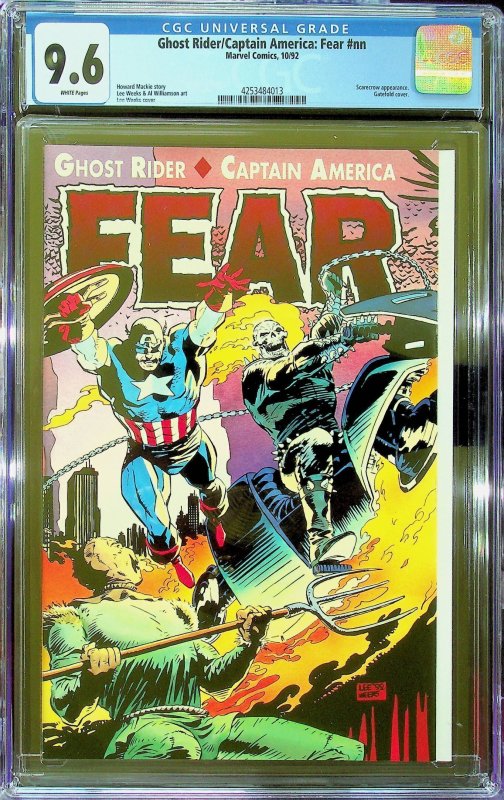 Ghost Rider/Captain America: Fear (1992) - CGC 9.6 - Cert# 4253484013