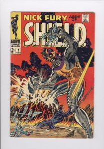Nick Fury, Agent of Shield  # 2  Fine Minus (F-)  (1968)   Marvel Silver Age